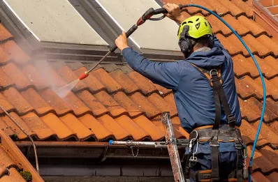 Démoussage et hydrofuge de toiture à Arcens